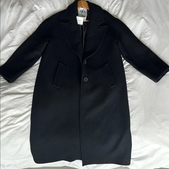 Zara Black Trench Coat - Picture 4 of 8